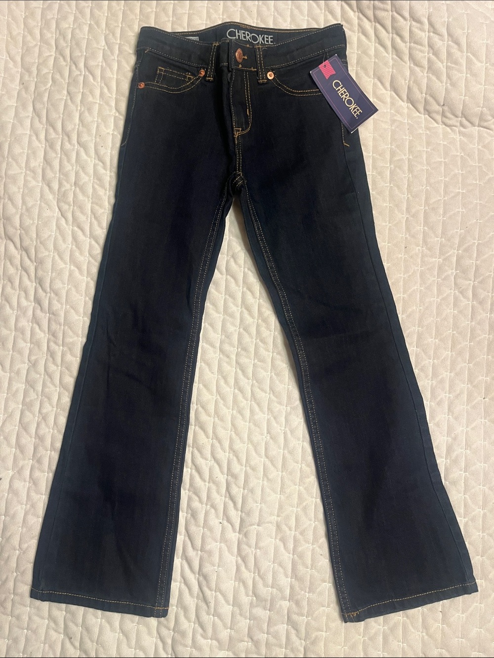 Cherokee Dark Indigo Kids Bootcut Jeans